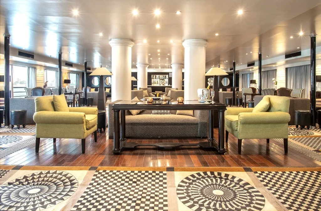 Lounge aboard the MS Nile Style Nile Cruise Nile cruise